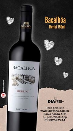 Vinho Bacalhôa Merlot Tinto 750ml