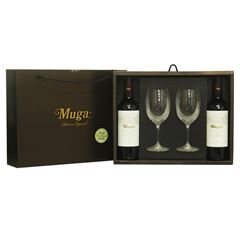 Kit 2 Vinhos Muga Reserva Especial 2016 Tinto 750ml + 2 Taças