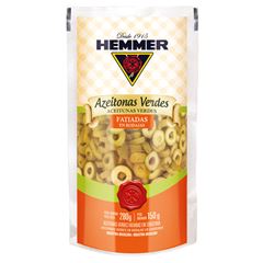 Azeitona Verde Fatiada Sachê Hemmer 150g