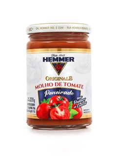 Molho Tomate Peneirado Originale Hemmer Vidro Unidade 320g