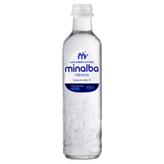 Água Mineral sem Gás Minalba Premium Vidro Fardo 12x300ml 