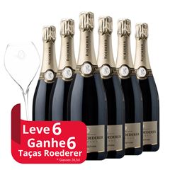 Champagne Louis Roederer Collection 245 750ml Leve 6 Ganhe 1 Caixa de Taças 