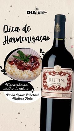 Vinho Rutini Cabernet-Malbec Tinto 750ml