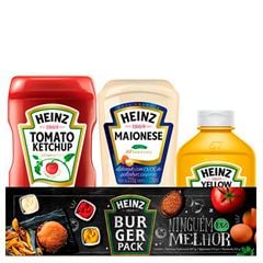 Kit Heinz  Ketchup 397g, Maionese 215g, Mostarda Unidade 255g